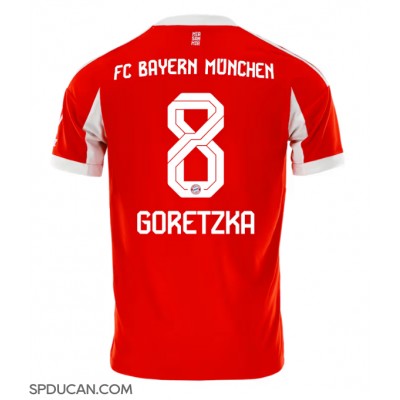 Muški Nogometni Dres Bayern Munich Leon Goretzka #8 Domaci 2025-26 Kratak Rukav Muški Nogometni Dres Bayern Munich Leon Goretzka #8 Domaci 2025-26 Kratak Rukav